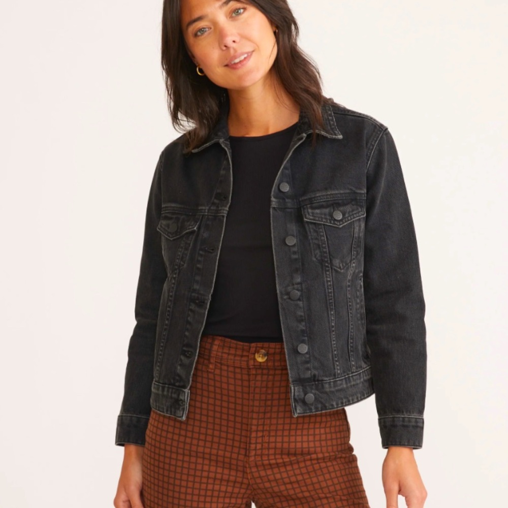 Classic Washed Black Denim Jacket